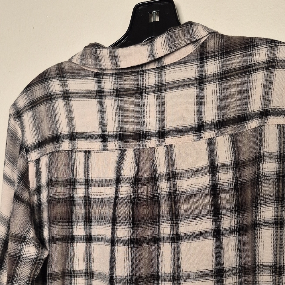 Mossimo Supply Co. Black and White Checkered Shirt - Picture 6 of 7